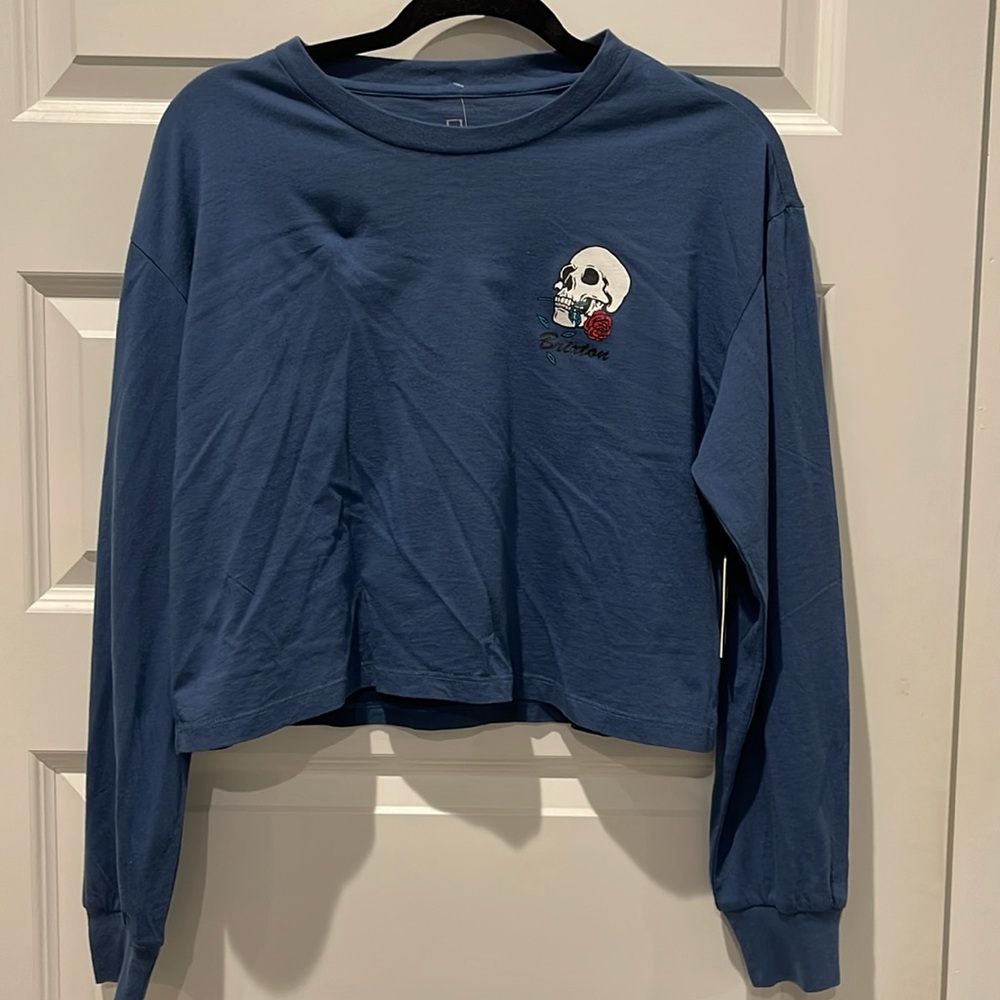 Brixton long sleeve crop top perfect for fall